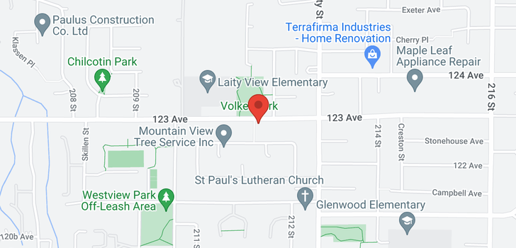 map of 21150 123 AVENUE